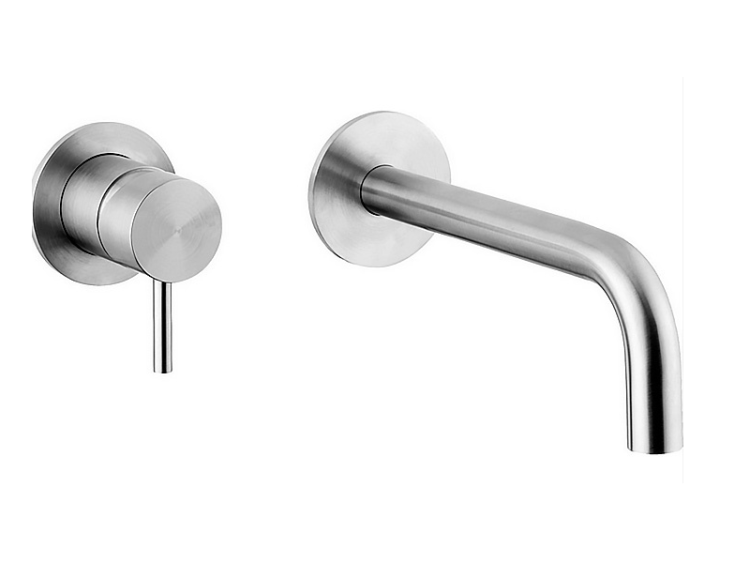 Смеситель для раковины Cisal Xion однорычажный высокий сатинированная сталь XI002511D1