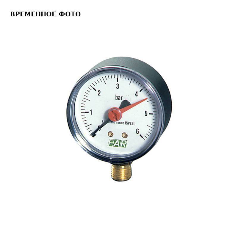 Манометр аксиальный FAR 10 бар 63 мм 1/4 FA 2500 10
