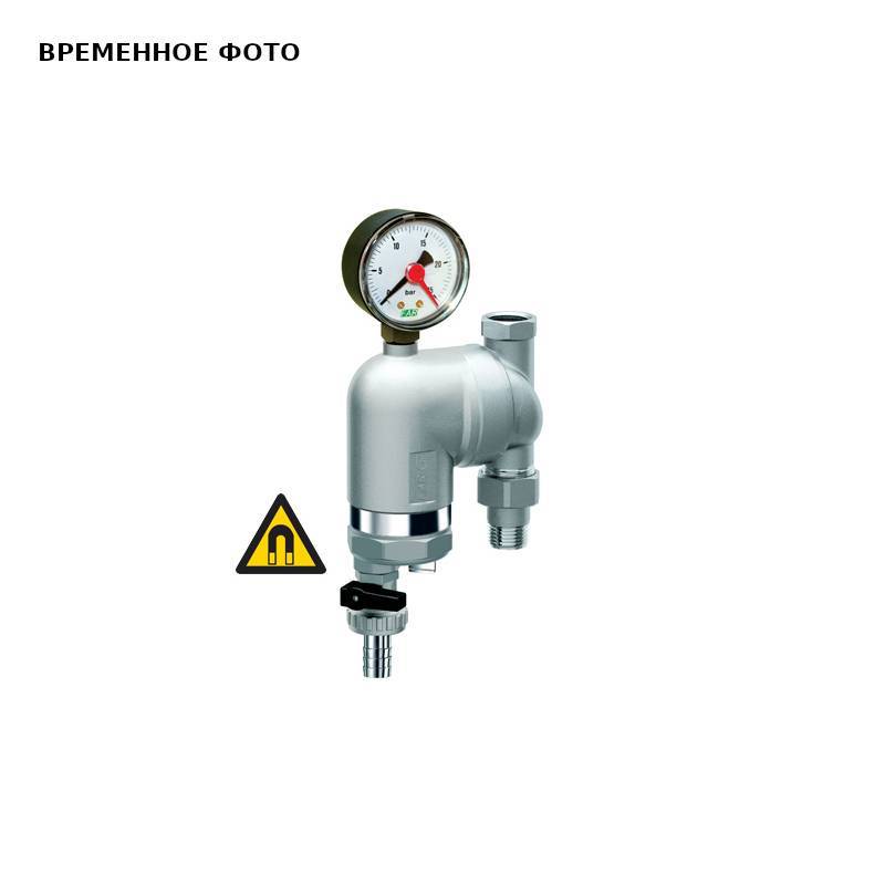 Фильтр самоочищающийся FAR с манометром и магнитной вставкой 1/2 ВР 100 мкм FA 39M6 12100