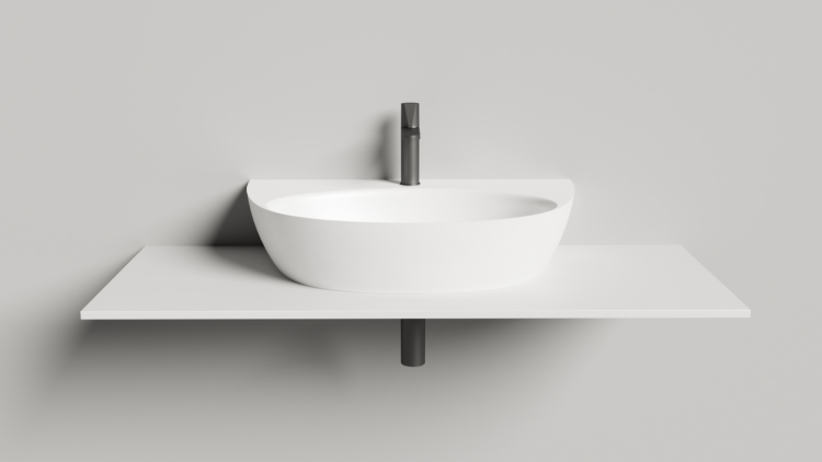 Раковина подвесная Salini ALDA Wall 03 710x450x150 мм белая глянцевая 140313G