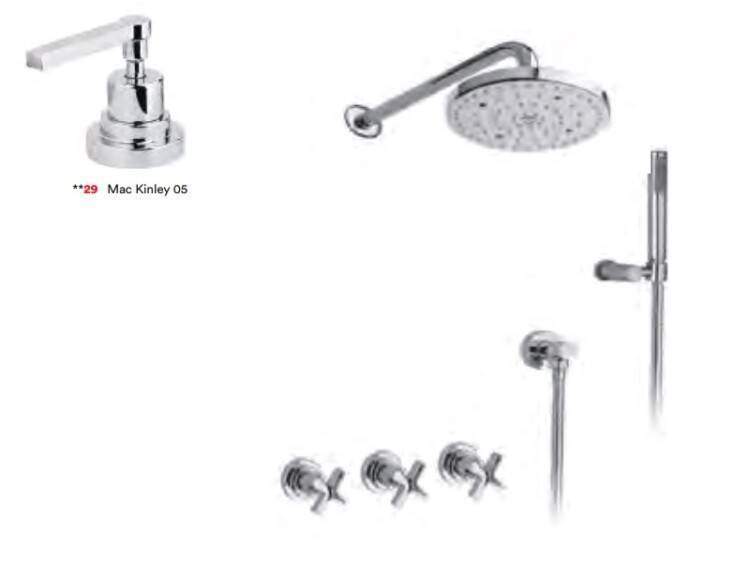 Душевой комплект Nicolazzi Mac Kinley 05 хром 2233CR29