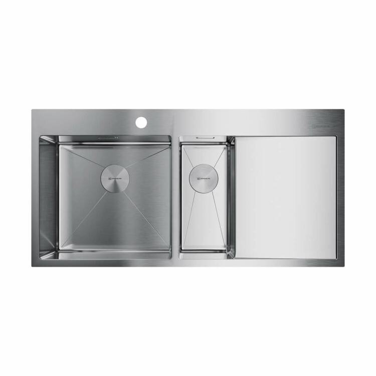 Мойка кухонная OMOIKIRI Akisame 1000х510 мм 2 чаши слева нержавеющая сталь 4973544