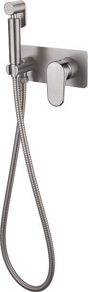 Гигиенический душ встраиваемый Boheme Spectre со смесителем никель 457-NB