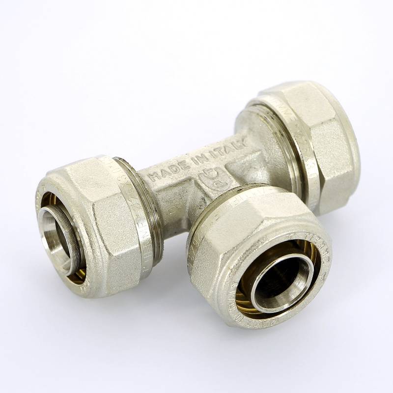 Тройник обжимной никелированный Tiemme 26х3.0 1600030