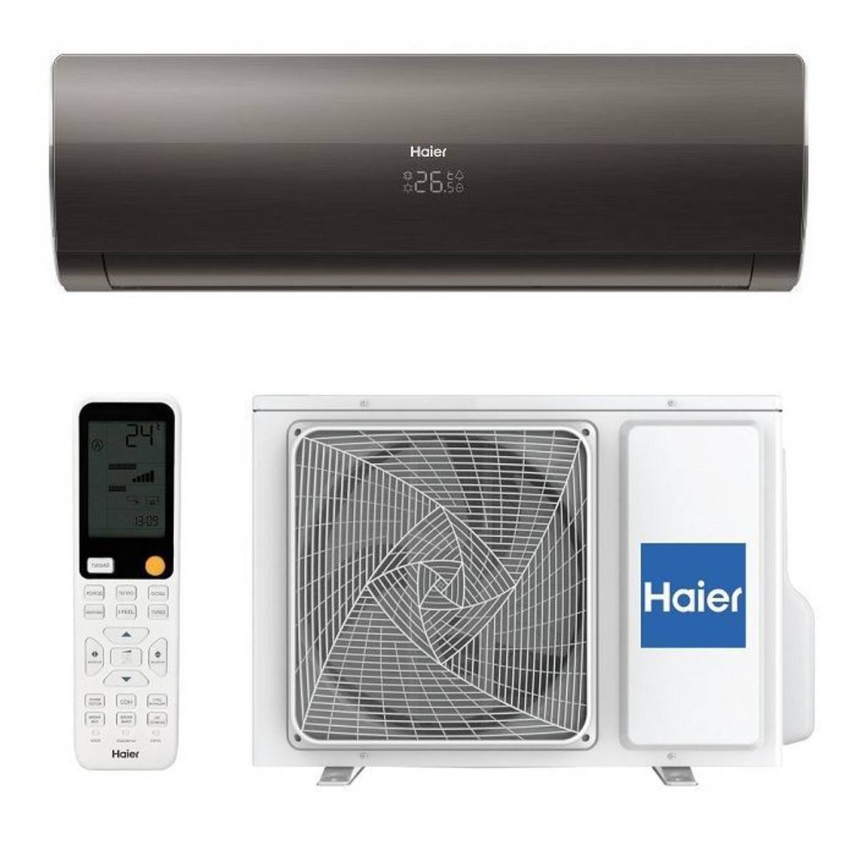 Кондиционер сплит-система Haier Flexis HSU-09HFF103/R3-B / HSU-09HUF103/R3 инверторный черный HSU-09HFF103/R3-B / HSU-09HUF103/R3