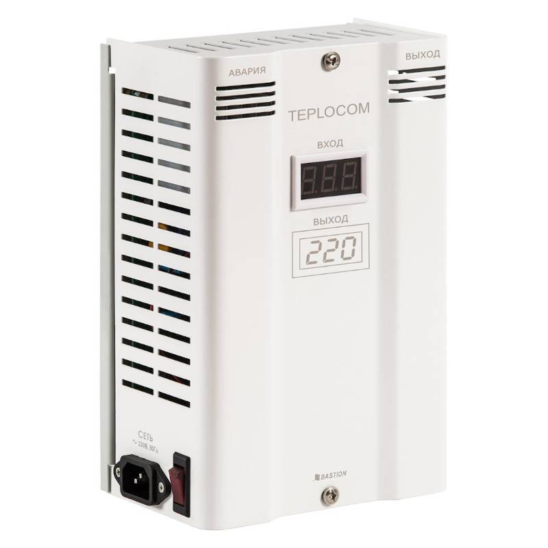 Стабилизатор напряжения Бастион TEPLOCOM ST-400 INVERTOR инверторный 686