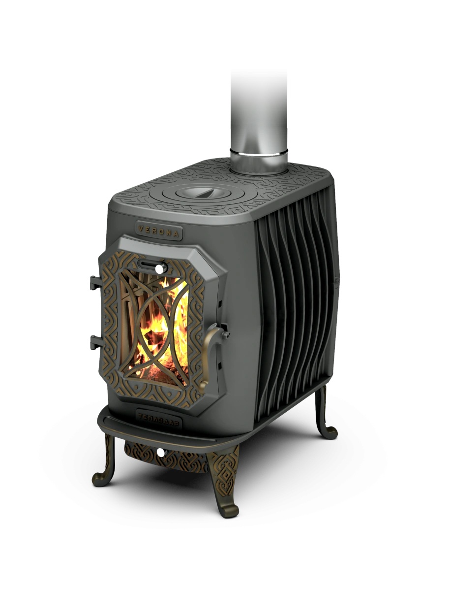Отопительная печь-камин Теплодар Verona-200 GOLD АПО.25.000.00-01
