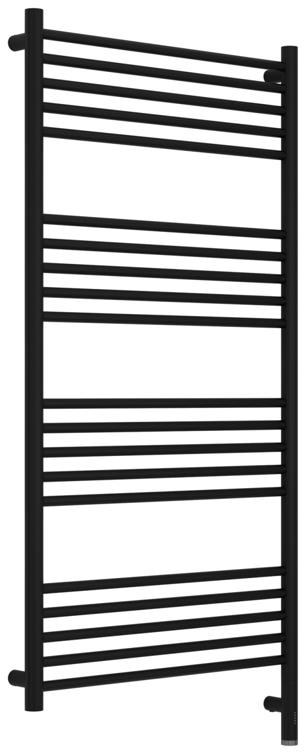 Полотенцесушитель электрический Сунержа Богема 3.1 прямая 600x1200 мм правый черный матовый 31-6005-1260