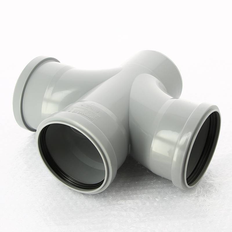 Тройник канализационный Ostendorf HT 110х90 мм 45° 115230