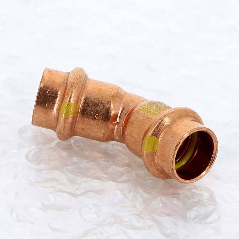 Угольник пресс 45° Viega Profipress G 15 мм медь 345600