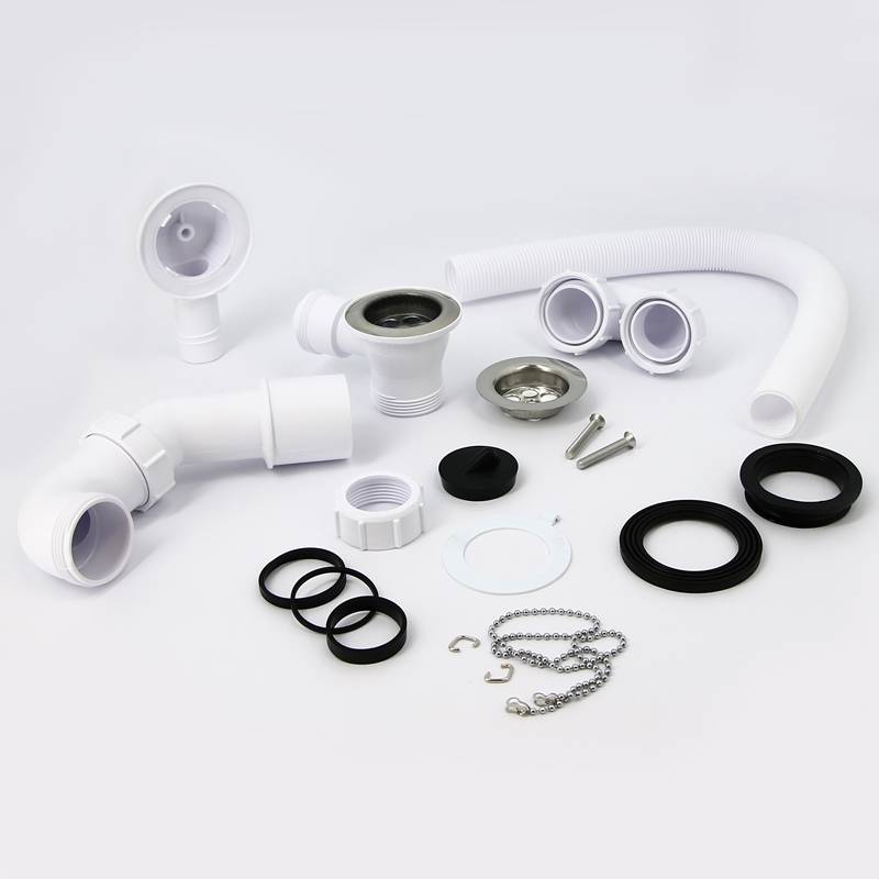 Слив-перелив для ванны McAlpine L 368 мм x 34 мм с пробкой и цепочкой MRB1