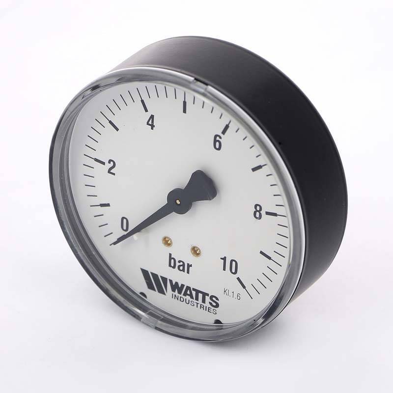 Манометр аксиальный Watts F+R100 10 бар 80 мм 1/4 10008024
