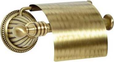 Держатель туалетной бумаги с крышкой подвесной Boheme Hermitage 19х12.5х9.5 см бронза 10320