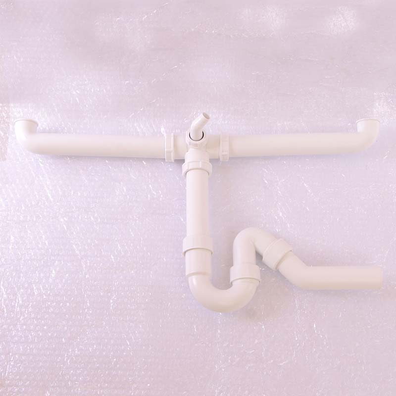 Сифон трубный для двойной мойки Viega 1 1/2х40 мм универсальный отвод 124205