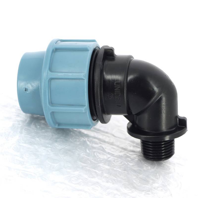 Угол обжимной для труб ПНД Unidelta 50х1 1/2 наружная резьба 1008051006