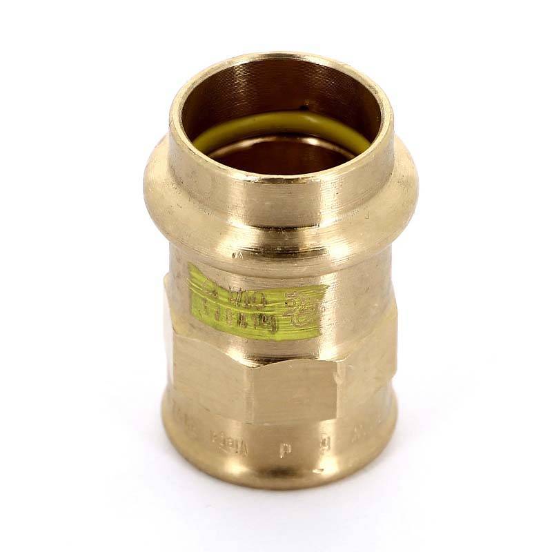 Муфта переходная пресс-В Viega Profipress G бронза 22х1/2 346416