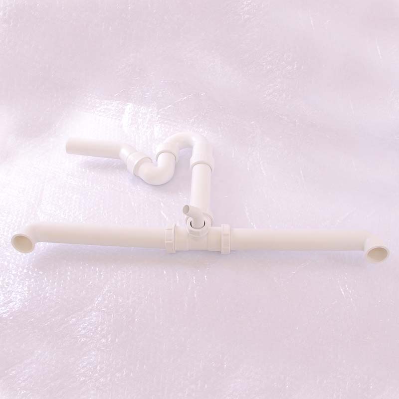 Сифон трубный для двойной мойки Viega 1 1/2х40 мм универсальный отвод 124205