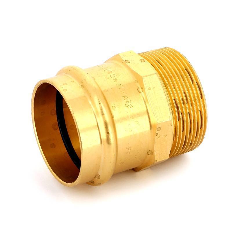 Муфта переходная пресс-НР IBP >B< Press 54 мм x 2 бронза P4243G05416000