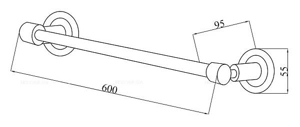 Полотенцедержатель подвесной Boheme Murano Cristal хром 10902-CRST-CH