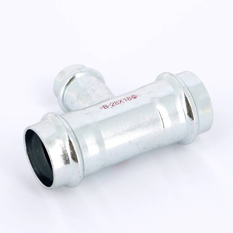 Тройник пресс IBP >B< Press Carbon 28х18х28 мм оцинкованная сталь PC5130 0281828