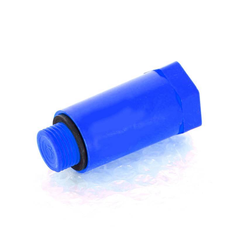 Заглушка монтажная Uni-Fitt 1/2 наружная резьба с кольцом O-Ring синяя 608B2001