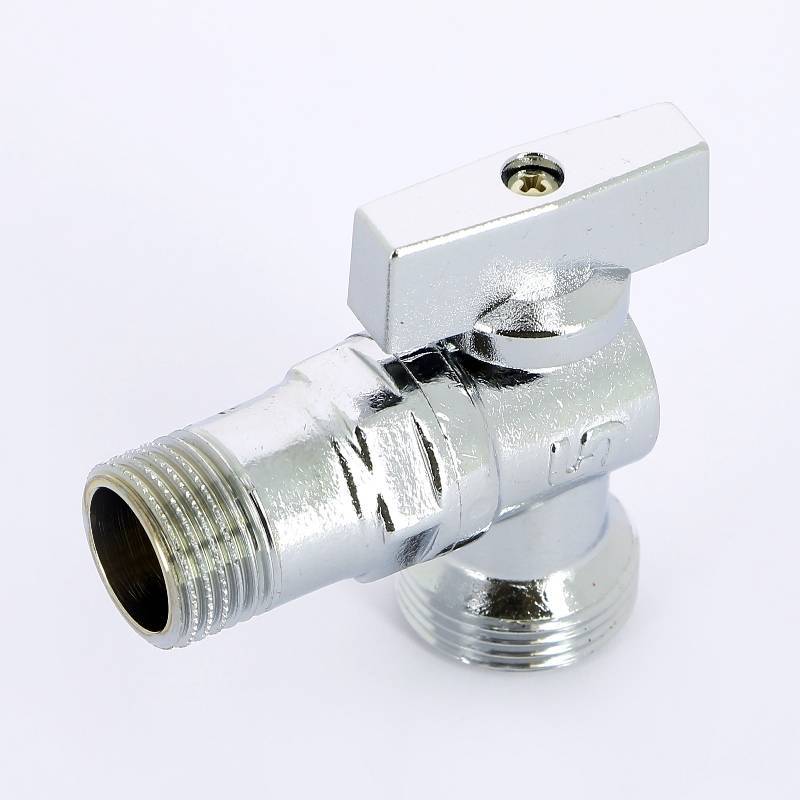 Кран шаровой для подключения бытовых приборов Uni-Fitt 1/2x3/4 НН хромированный 181C2300