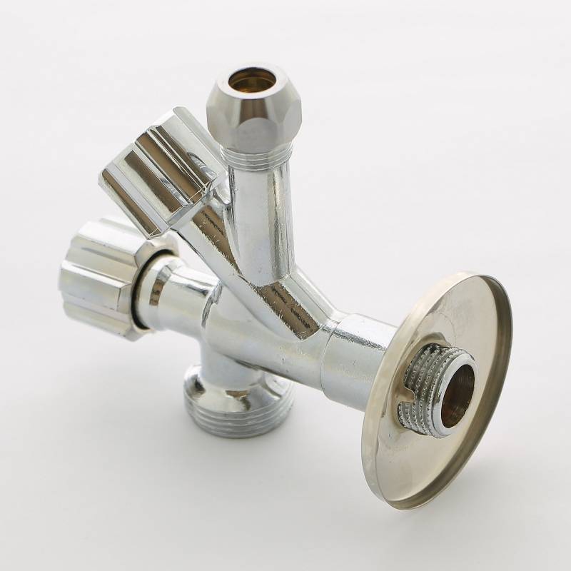 Вентиль комбинированный Uni-Fitt 1/2 x 10 мм x 3/4 НР-обжим-НР универсальный хром 184A2530