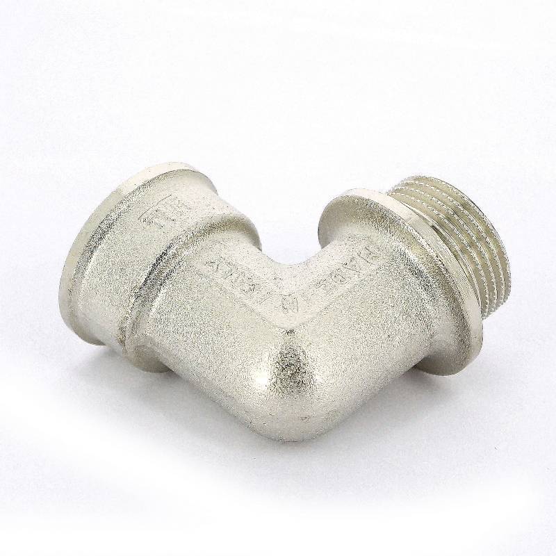 Угольник 90° НВ с упором Tiemme никелированный 3/4 1500243