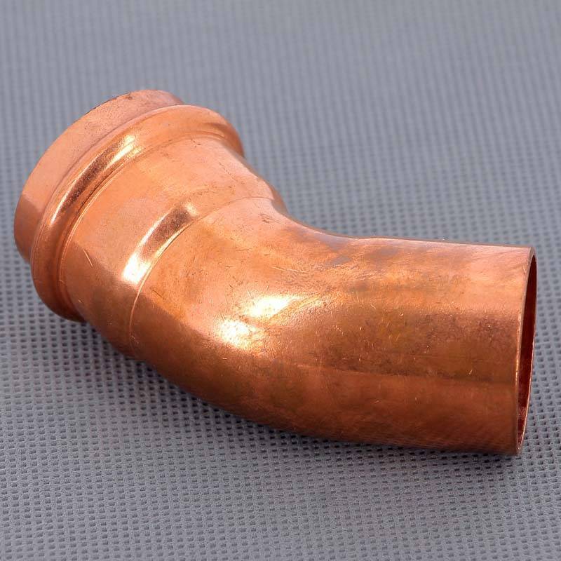 Угол-вставка 45° пресс Viega Profipress 35 мм медь 292539