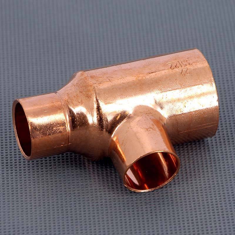 Тройник медный Viega под пайку 35х22х22 мм 123673