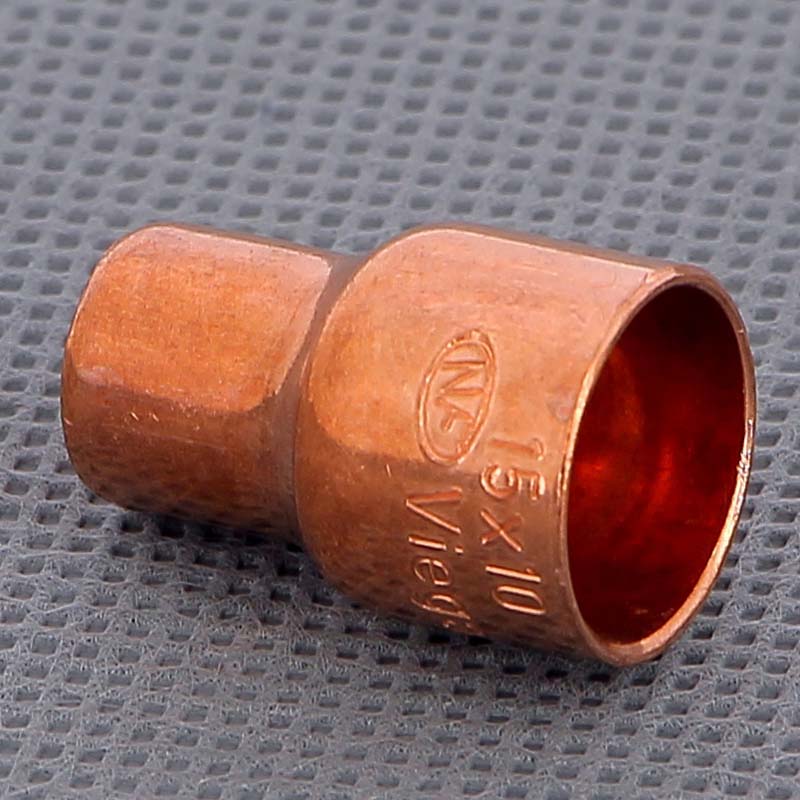 Муфта редукционная медная Viega 15х10 мм пайка 110154