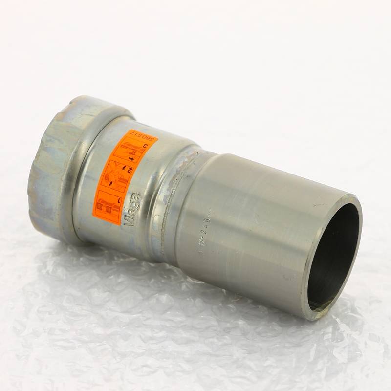 Муфта-вставка пресс Viega Megapress 1 1/2x1 1/4 оцинкованная сталь 695484