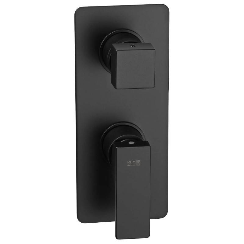 Смеситель на три потребителя Remer AU93KBNO черный матовый AU93KBNO