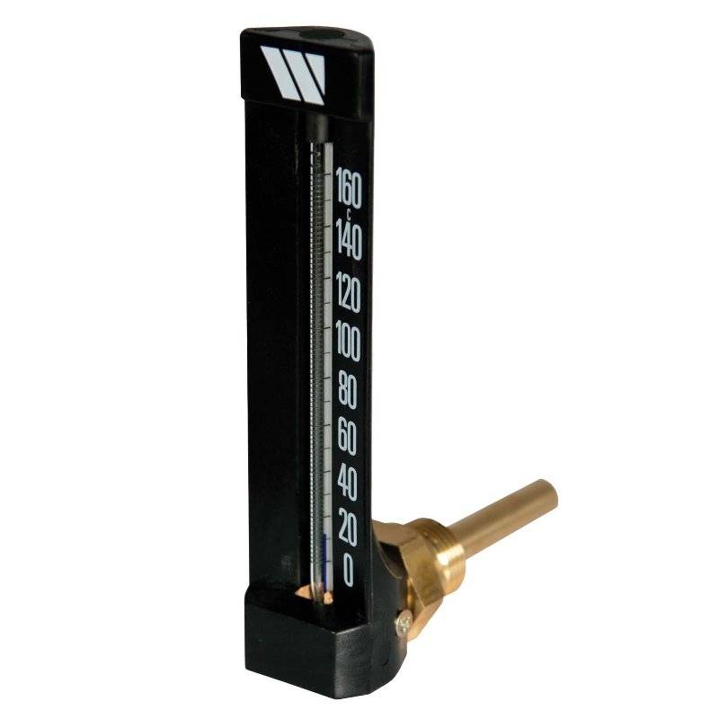 Термометр спиртовой угловой Watts MTW 1/2 160 °C гильза 63 мм 10006437