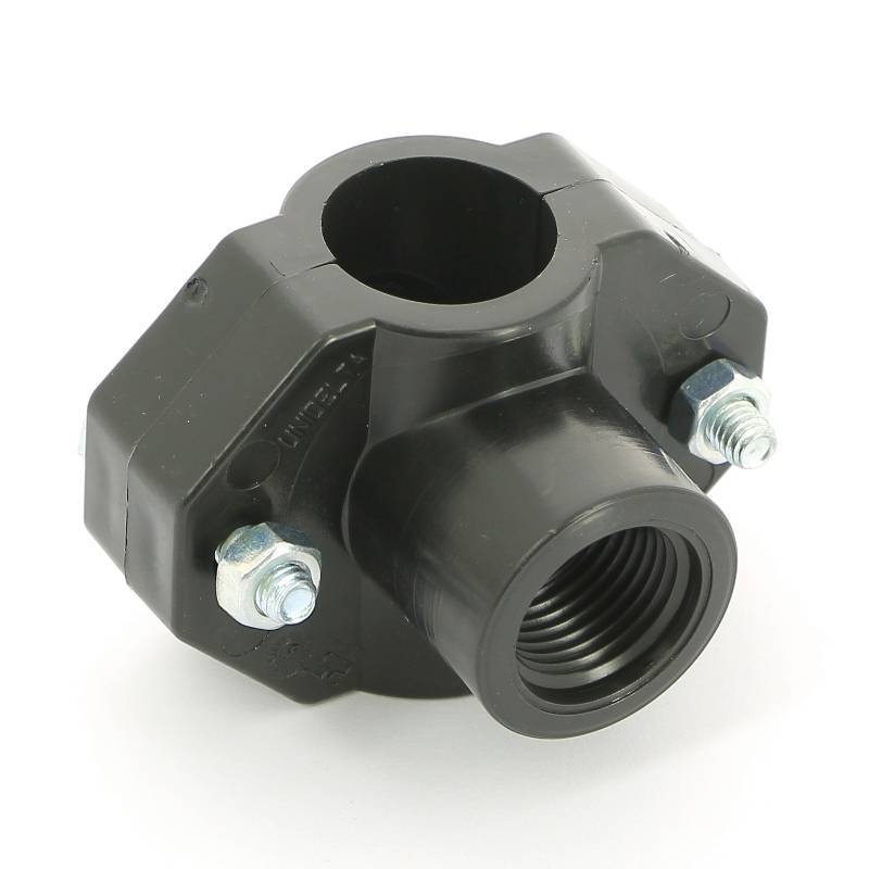 Седловая врезка Unidelta 25х1/2 2 болта для труб ПНД 1019025002