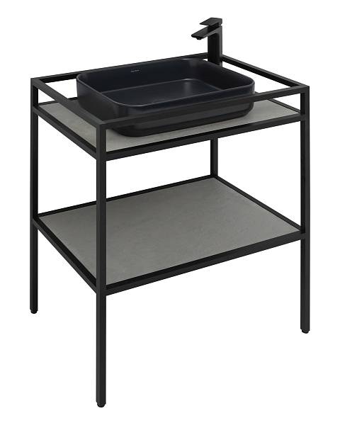 Консоль под раковину Allen Brau Liberty 75 см напольная черный 1.33002.BB