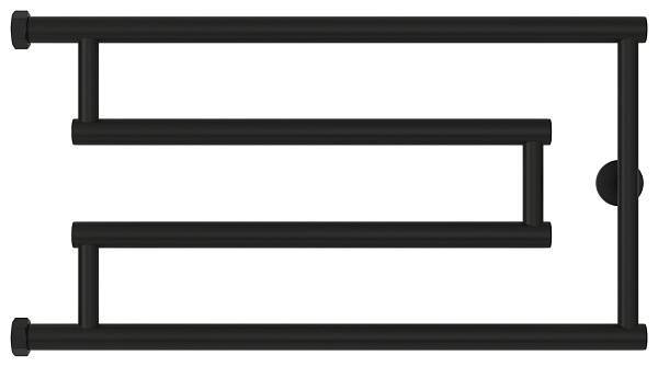 Полотенцесушитель водяной Сунержа High-Tech 650x320 мм матовый черный 31-0051-3265