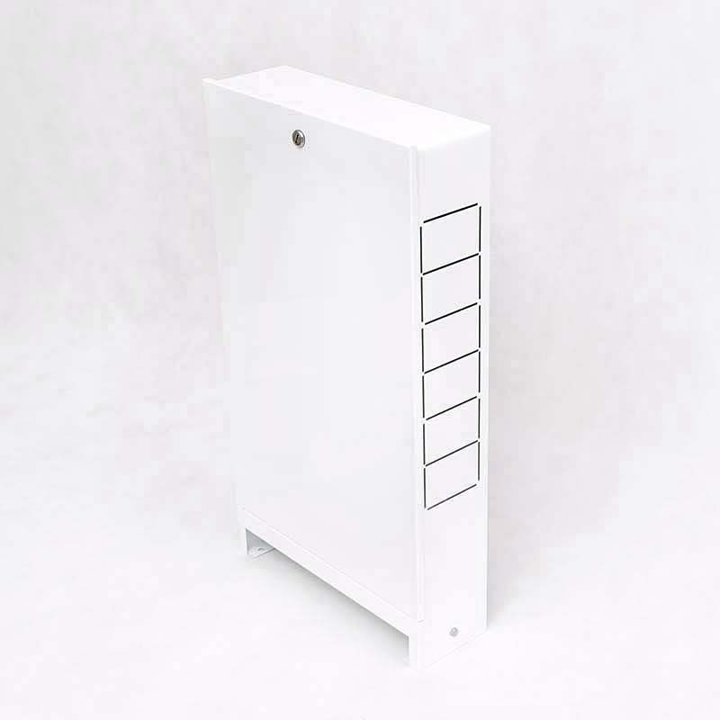 Шкаф коллекторный накладной Uni-Fitt ШРН-0 366х651х125 мм серый 480G0000 RAL 7035