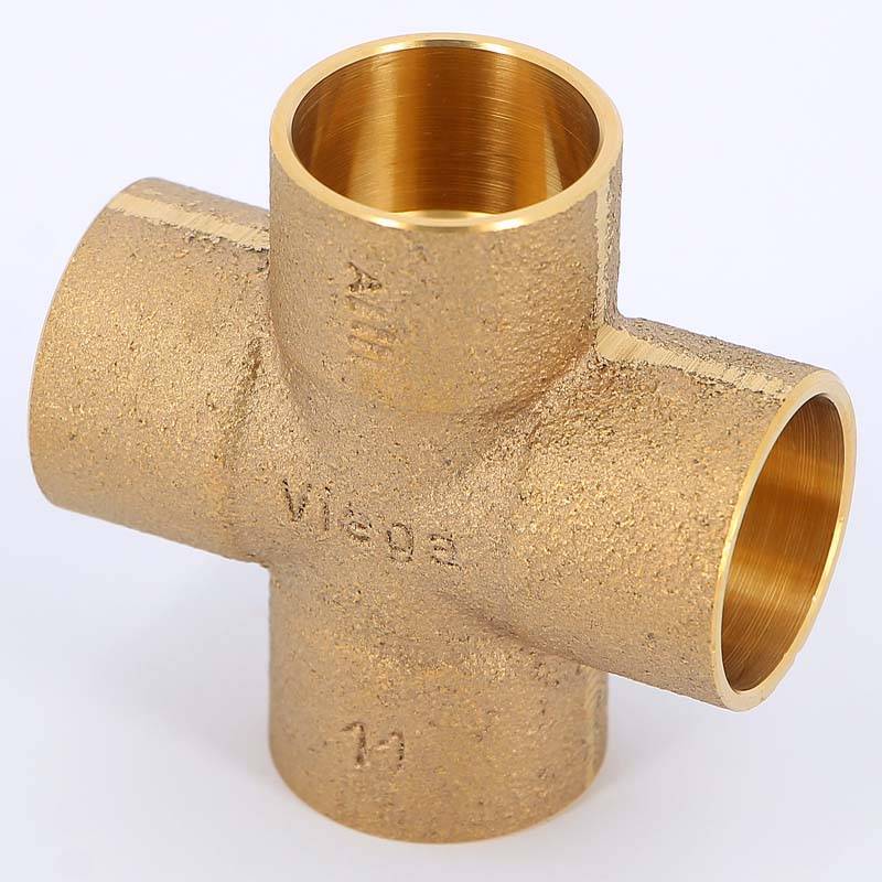 Крестовина под пайку Viega 28 мм медная 135508