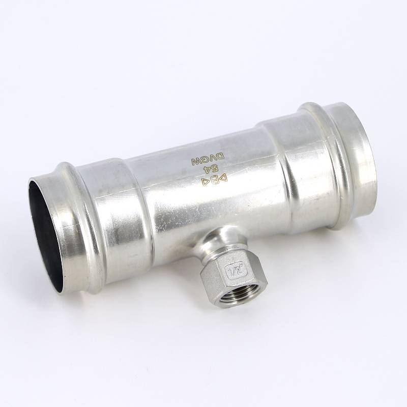 Тройник пресс IBP B-Press Inox 54x1/2x54 мм нержавеющая сталь PS4130G0540454