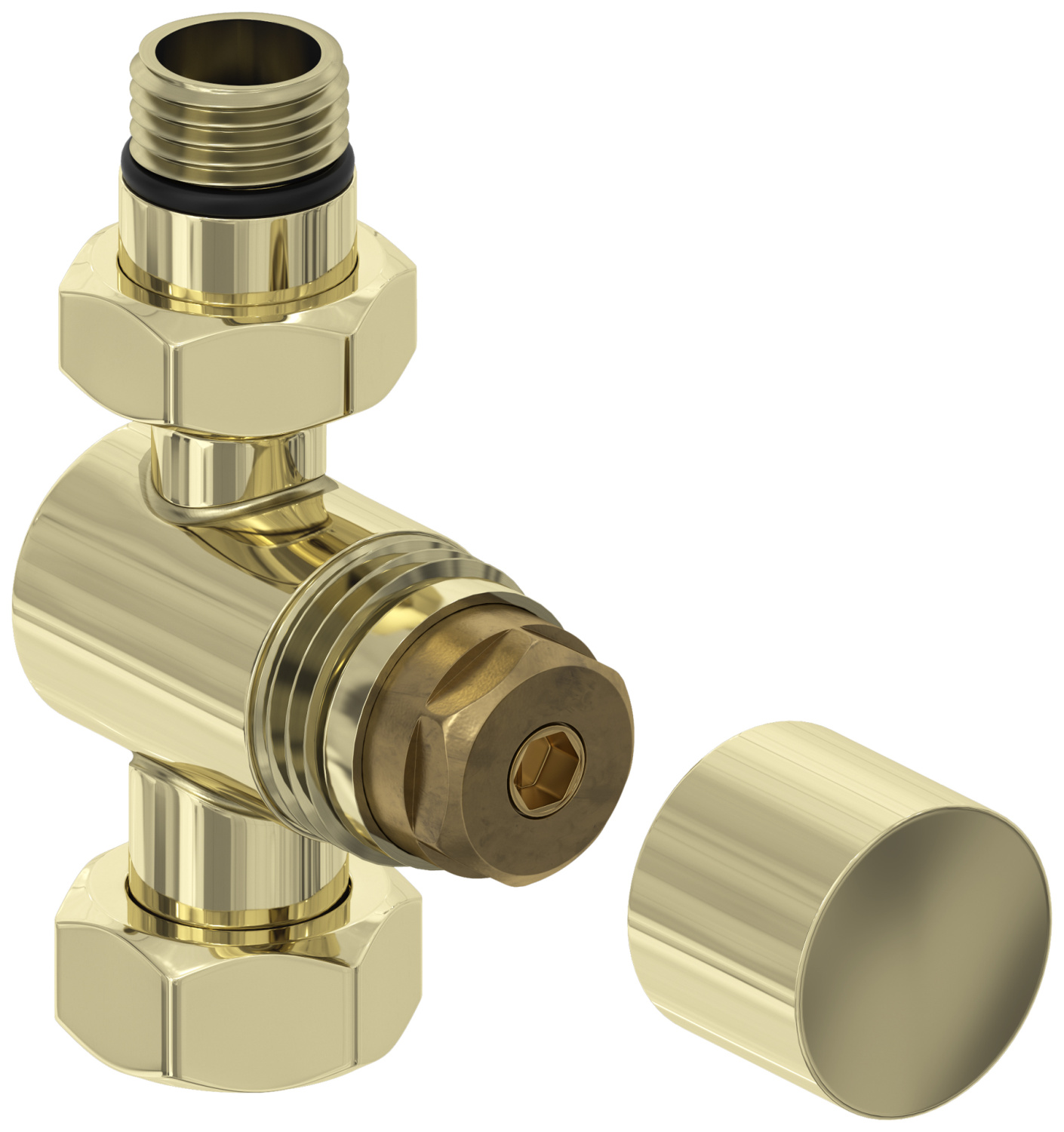 Вентиль регулирующий Сунержа прямой G 1/2 x G 3/4 шампань глянцевая 020-1405-1234