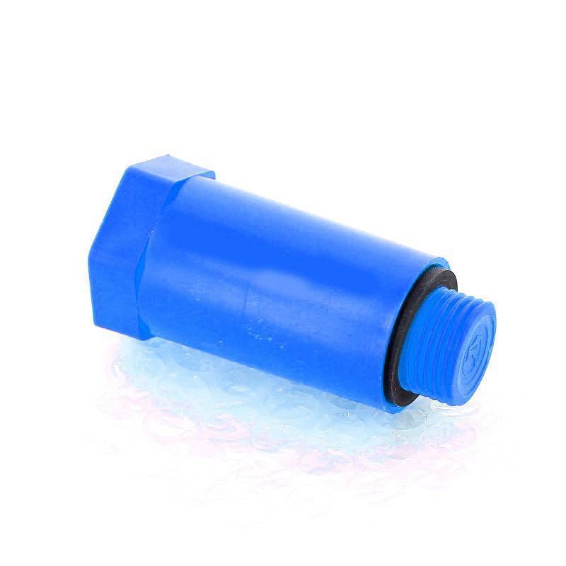 Заглушка монтажная Uni-Fitt 1/2 наружная резьба с кольцом O-Ring синяя 608B2001