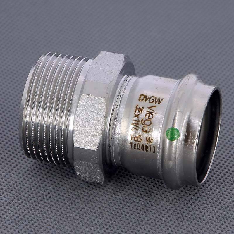 Муфта переходная пресс-Н Viega Sanpress Inox нержавеющая сталь 35х1 1/4 436544