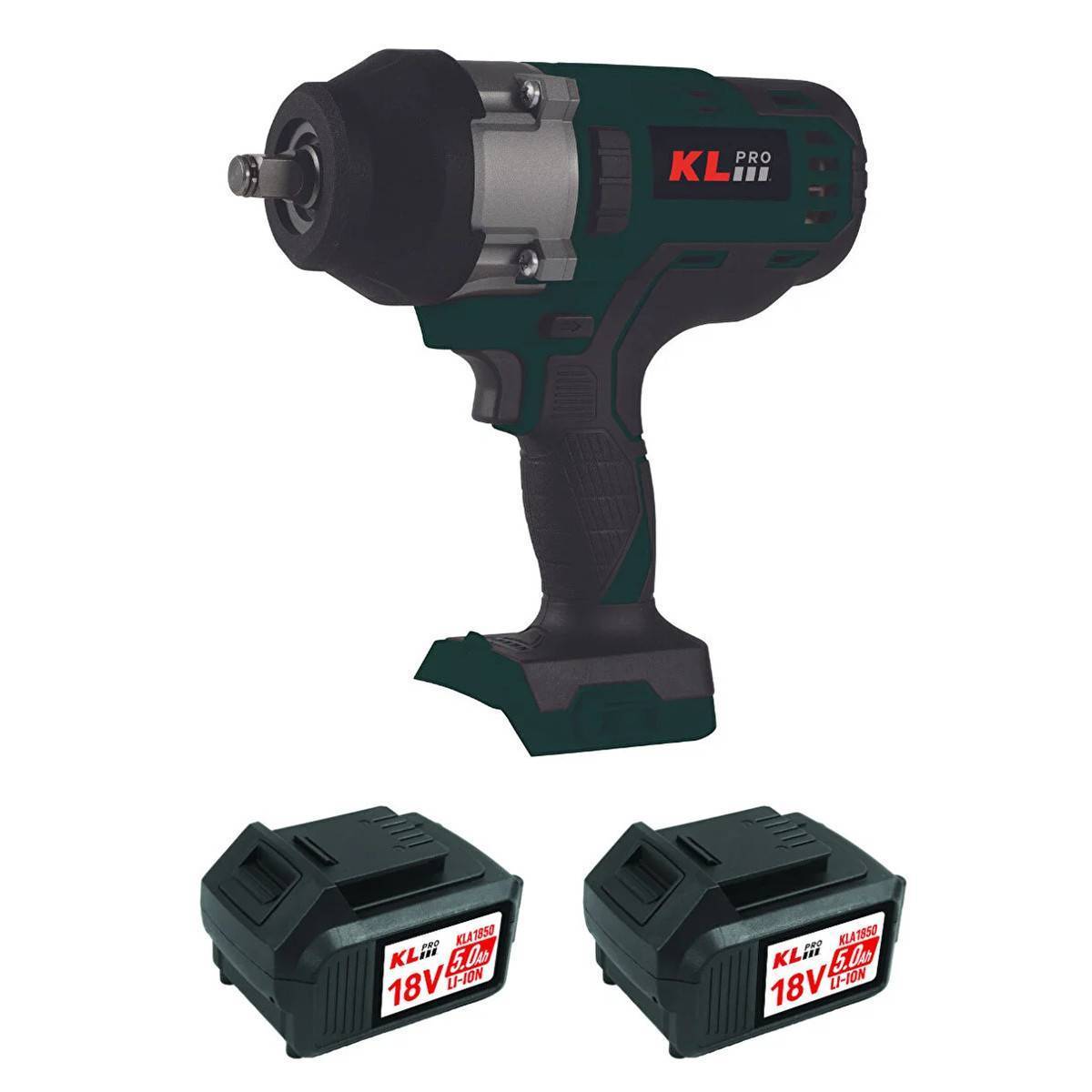 Гайковерт аккумуляторный бесщеточный KLPRO KLSS18BHX-50 18 В 2x5.0 Ач KLSS18BHX-50