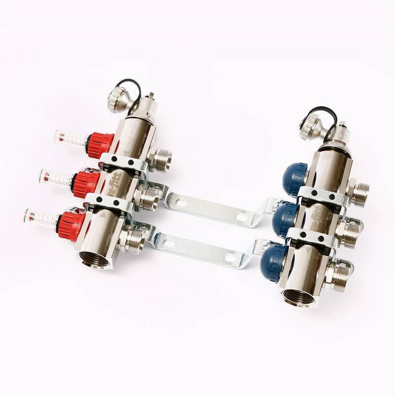 Коллекторная группа Uni-Fitt серия E 1x3/4 EK 3 выхода с расходомерами 440E4303