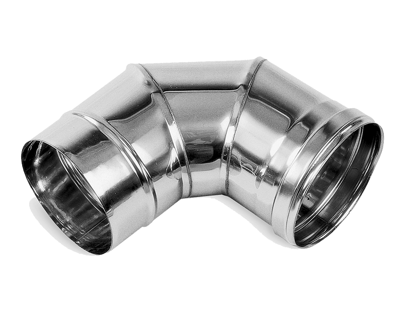 Колено дымохода Ballu-Biemmedue 90° 150 мм нержавеющая сталь 02AC578