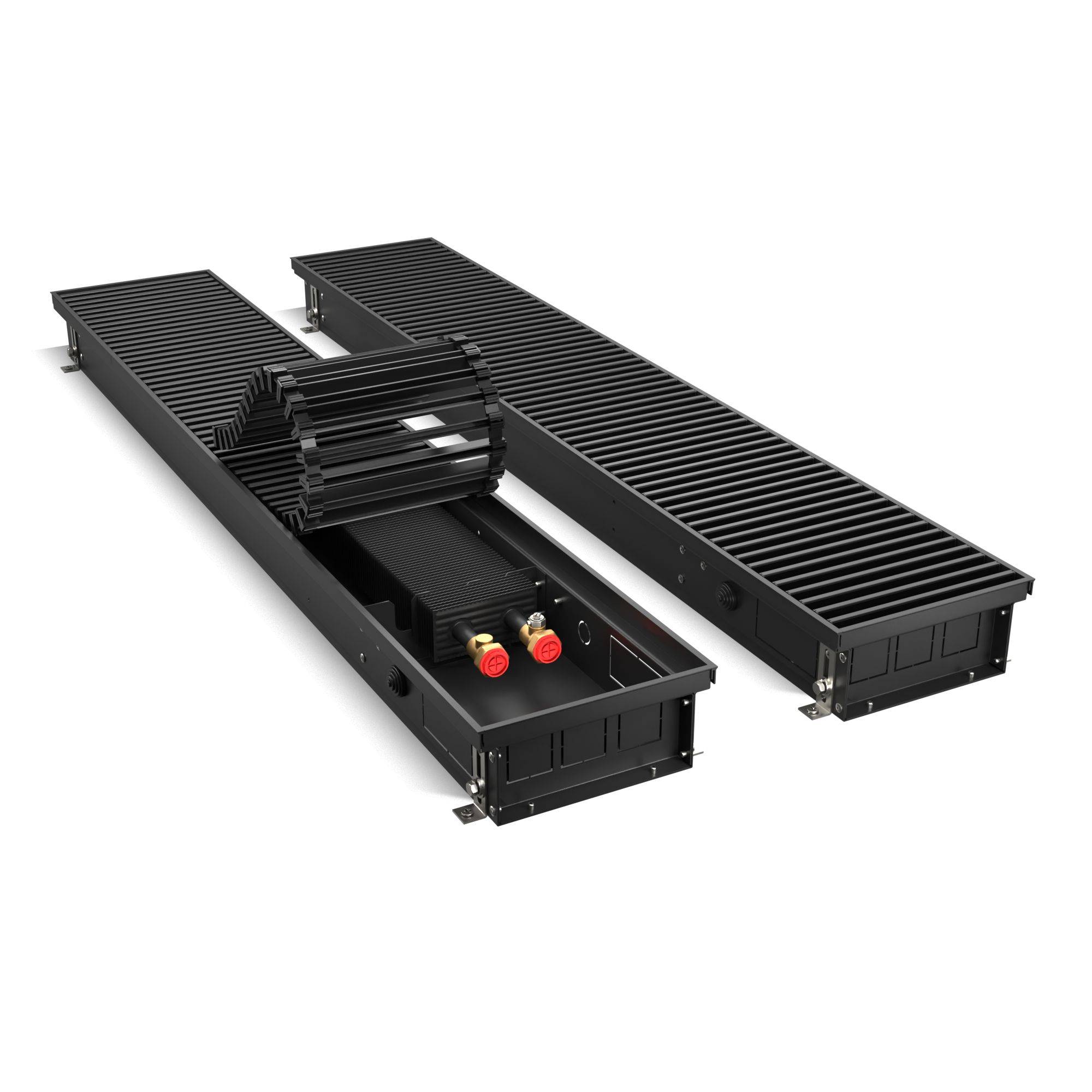 Конвектор внутрипольный Royal Thermo ATRIUM 90x200x2400 мм DG-U-BL НС-1493536