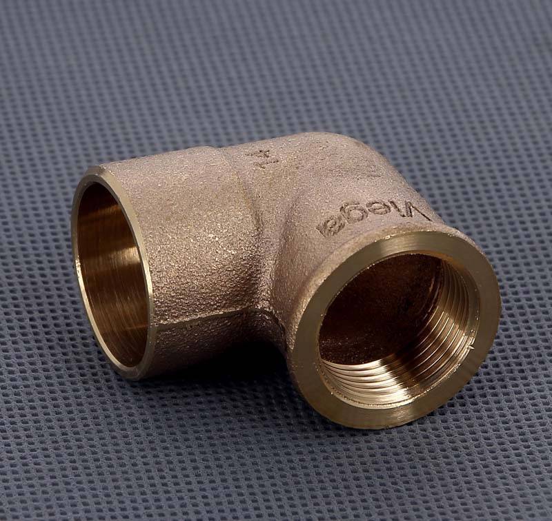Угол 90° бронзовый Viega пайка-ВР 28х3/4 144203