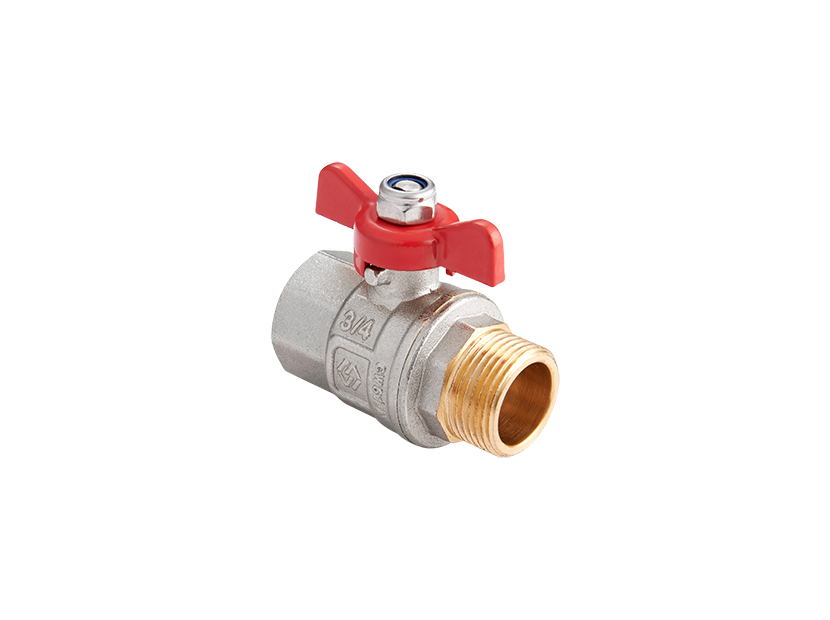 Кран шаровой MVI Ду 20 PN 40 вн-нр бабочка BV.422.05