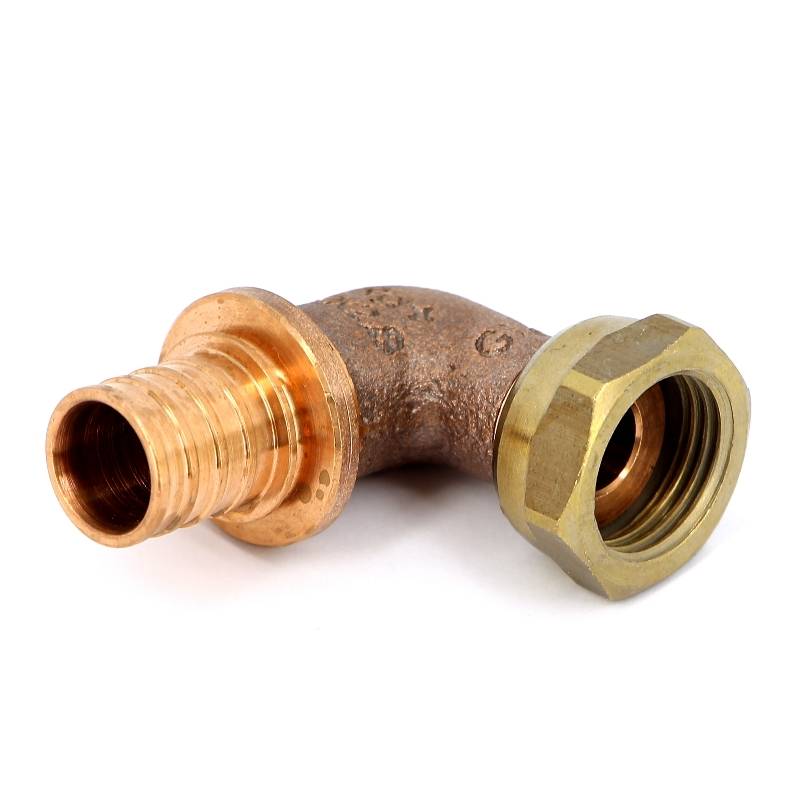 Угол с накидной гайкой надвижной Rehau Rautitan RX 20х1/2 бронза 1456413